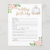 Blush gold Little pumpkin floral baby voorspelling (Voorkant)