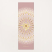 Blush Gold Mandala Jouw naam Yoga Mat (Voorkant)
