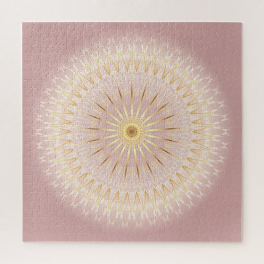 Blush Gold Mandala Legpuzzel (Verticaal)