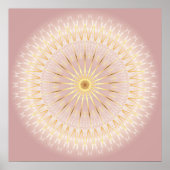 Blush Gold Mandala Poster (Voorkant)
