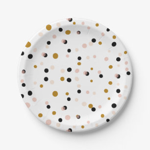 Blush & Gold Modern Confetti Patroon Papier Bord