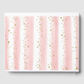 Blush Gold Oerwoud Safari Wilde Dieren Baby Meisje Gastenboek (Achterkant)