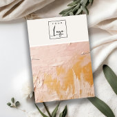 Blush Gold Oil Paint Texture Logo Ketting Display Visitekaartje