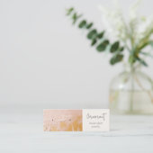 Blush Gold Oil Paint Texture Oorbel Stud Houder Mini Visitekaartje (Staand voorkant)