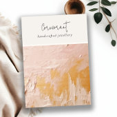 Blush Gold Oil Paint Textuur Blank Sieraden Displa Visitekaartje