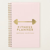 Blush & Gold persoonlijke fitness Planner (Voorkant)