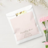 Blush & Gold Princess Baby shower Bedankzakje (Gezegeld)
