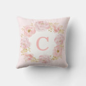 Blush Gold Royal Princess Crown Baby Birth Stats Kussen (Achterkant)