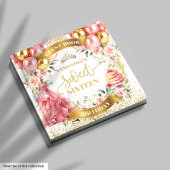 Blush Gold Sweet 16 Guest Book Waterverf Gastenboek