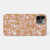 Blush Gold terrazzo Minimale moderne Case-Mate iPhone Case (Achterkant (horizontaal))