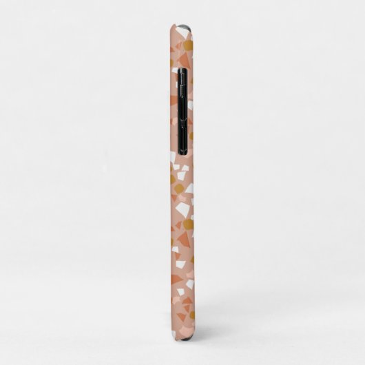 Blush Gold terrazzo Minimale moderne Case-Mate iPhone Case (Achterkant/links)