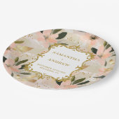  Blush Gold Trouwpapier Borden Papieren Bordje (Gekanteld)