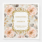  Blush Gold Trouwpapier servetten (Voorkant)