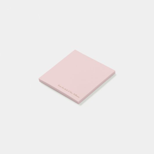 Blush & Gold van het bureau van de leraar Post-it® Notes (Schuin)