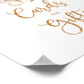 Blush gold-vlinderkaartjes en geschenken poster (Hoek)