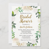 Blush Gold Waterverf Krans Vrijgezellenfeest Kaart (Voorkant)