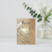 Blush Gold waterverf Logo Veroorbaar beeldscherm Visitekaartje (Staand voorkant)