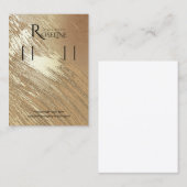 Blush Gold waterverf Logo Veroorbaar beeldscherm Visitekaartje (Voorkant / Achterkant)