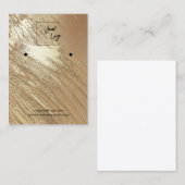 Blush Gold waterverf Logo Veroorbaar beeldscherm Visitekaartje (Voorkant / Achterkant)