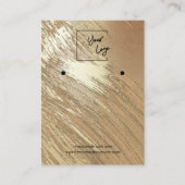 Blush Gold waterverf Logo Veroorbaar beeldscherm Visitekaartje (Voorkant)