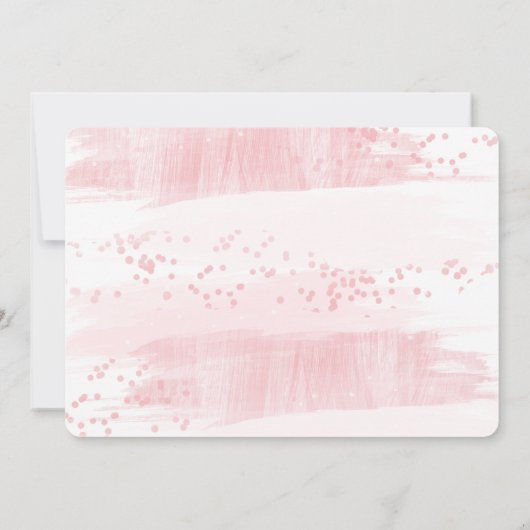 Blush & Gold Waterverf Wil je mijn bruidsmeisje zi Kaart (Achterkant)