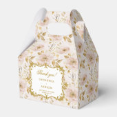 Blush Gold Wedding Favoriet Box met Elegant Bedankdoosjes (Voorkant Zijde)
