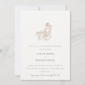 Blush Gold Wildflower Krishna Indiaas Jubileum Kaart (Voorkant)