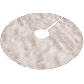 Blush Gold Zebra afdrukken Kerstboom Rok (Gekanteld)