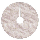 Blush Gold Zebra afdrukken Kerstboom Rok (Voorkant)