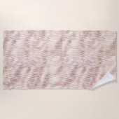 Blush Gold Zebra afdrukken Strandlaken (Voorkant)