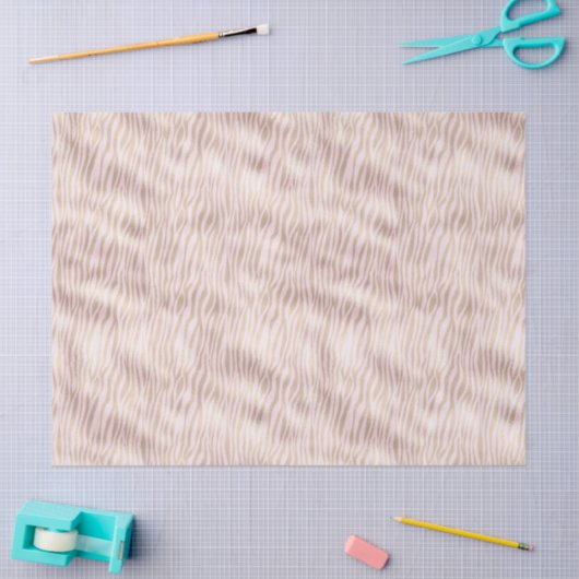 Blush Gold Zebra afdrukken Tissuepapier (Craft)