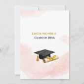 Blush Goud Afsluitingsfeest Uitnodiging 2026 (Achterkant)