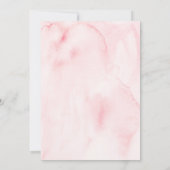 Blush Goud Bloemen Champagne Bridal Brunch Kaart (Achterkant)