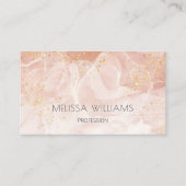 Blush Goud Glitter Visitekaartje (Voorkant)