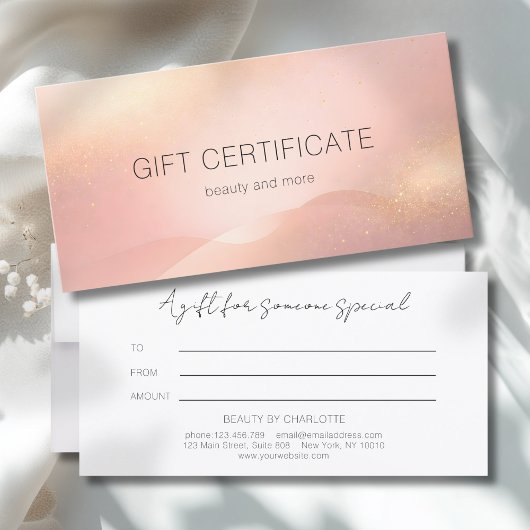 Blush Goud Glow Gradiënt Salon Cadeaubon