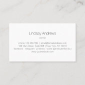 Blush Goud Glow Logo Salon Visitekaartje (Achterkant)