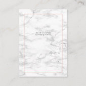 Blush Goud Groen Stoffig Roze Bloemen Details Informatiekaartje (Achterkant)