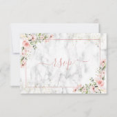 Blush Goud Groen Stoffig Roze Bloemen Geen Menu RS (Voorkant)