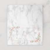 Blush Goud Groen Stoffig Roze Bloemen Plaatskaartje (Buitenkant ongevouwen)