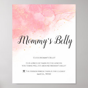 Blush Goud Raad Ma's Buik Poster