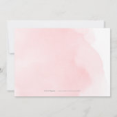 Blush goudelegant kalligrafie bespaart de datum save the date (Achterkant)