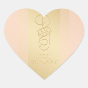 Blush gouden hart Stickers