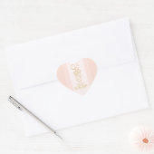 Blush gouden hart Stickers (Envelop)