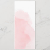 Blush gouden kalligrafie vintage bruiloft menu (Achterkant)