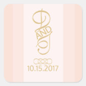 Blush gouden Stickers (Voorkant)