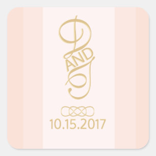 Blush gouden Stickers