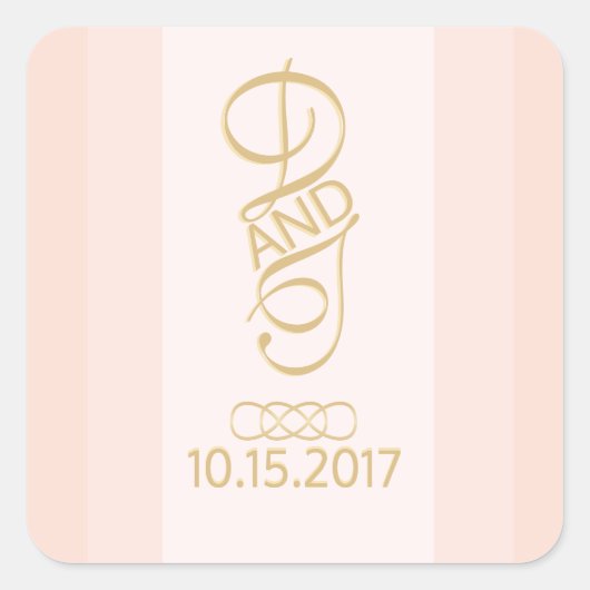 Blush gouden Stickers (Voorkant)