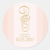 Blush gouden Stickers (Voorkant)
