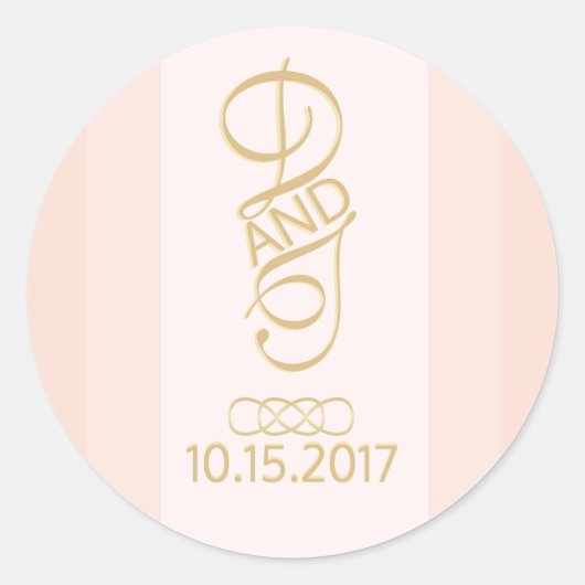 Blush gouden Stickers (Voorkant)