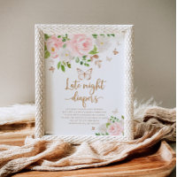 Blush gouden vlinder Late night diapers game